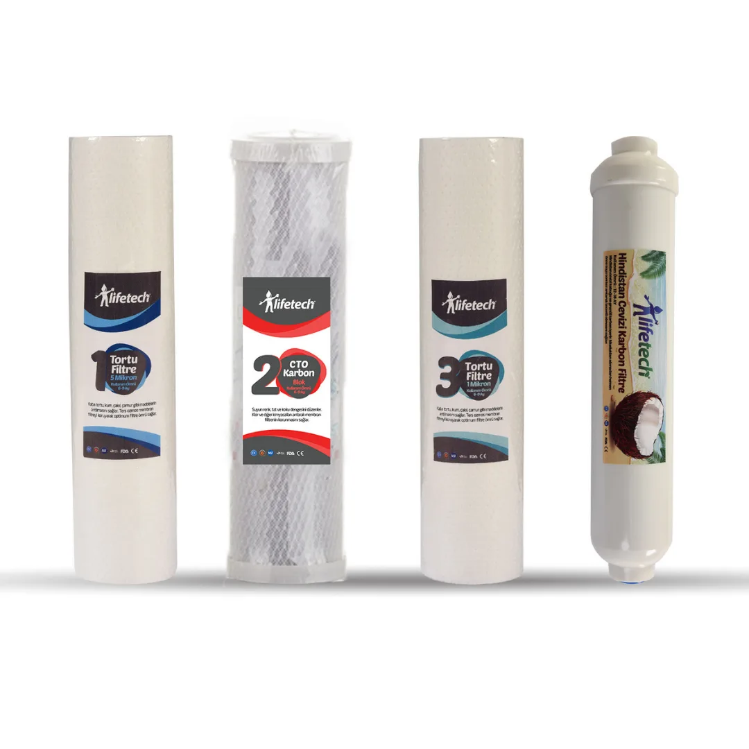 Lifetech 4 Aşama Açık Kasa Filtre Seti