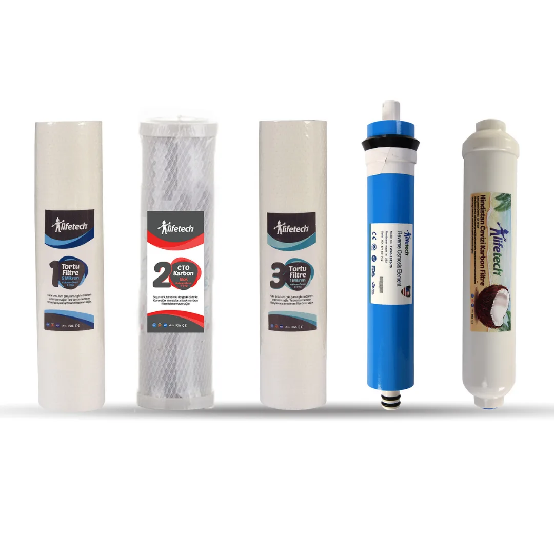 Lifetech 5 Aşama Açık Kasa Filtre Seti